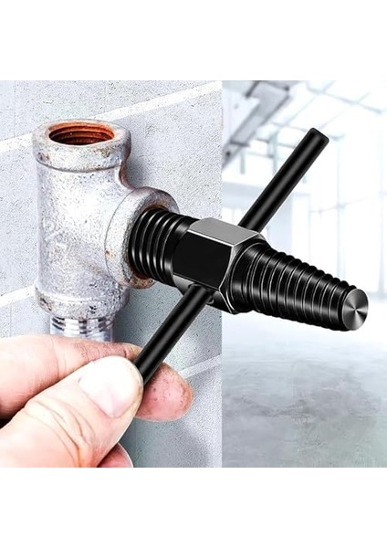 Ters Dişli Kılavuz Boru Sökme Aparatı - 1/2" 3/4" Hasarlı Boru Çıkarıcı Spiral Dişli Takımı - Paslı ve Kırık Borular Için Geri Sarma Anahtarı, Metal Iç Diş Temizleme Aleti modelleri