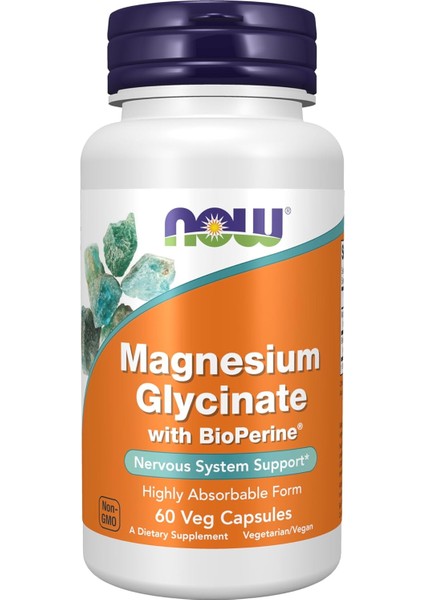 Foods Magnesium Glycinate + Bioperine® – Yüksek Emilimli Magnezyum Takviyesi