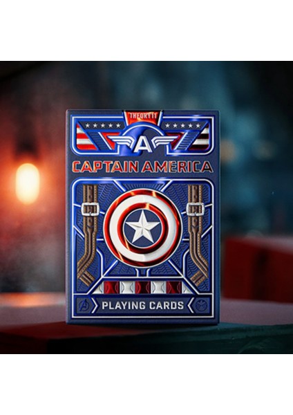 Captain America Premium Oyun Kağıdı Iskambil Kartları destesi