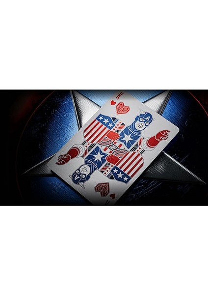Captain America Premium Oyun Kağıdı Iskambil Kartları destesi fırsatları