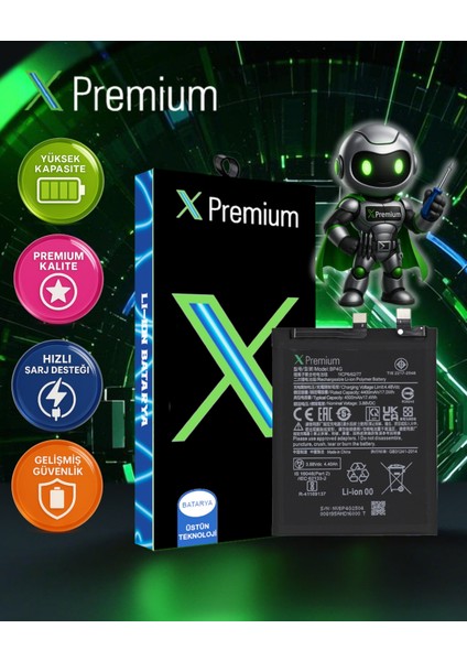 Xpremium Xiaomi Mi 13 Pro (BP4D) Batarya – 4500 Mah Süper Yüksek Kapasiteli Güçlendirilmiş Pil