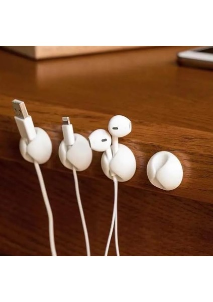 20 Li Kablo Sabitleme Klipsi Seti | Siyah & Beyaz Kablo Düzenleyici | Masa Üstü, Ofis, Ev ve Tv Kablo Yönetimi Için Yapışkanlı Klipsler fiyatları