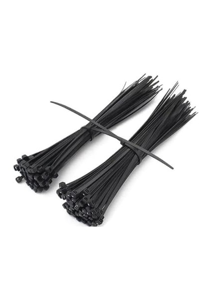 8X300 Siyah Kablo Bağı & Plastik Kelepçe & Cırt Kelepçe 100 Adet (Paket) modelleri
