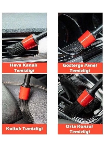 CM-235 Araba Temizlik Detay Fırçası 5li Set modelleri