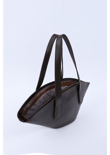 Kahve Rengi SHK124 Suni Deri, Astarlı, Fermuarlı,tek Bölmeli El, Kol ve Omuz Çantası indirimleri