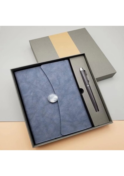 Çizgili Defter ve Metal Kalem Seti indirimleri