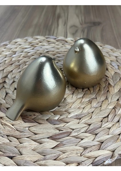 2'li Gold Kuş Figürü Mermerit Dekoratif Obje Seti fiyatları