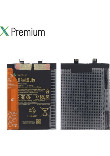 Xpremium Xiaomi Mi 13T Pro (BM5S) Batarya – 5000 Mah Süper Yüksek Kapasiteli Güçlendirilmiş Pil modelleri