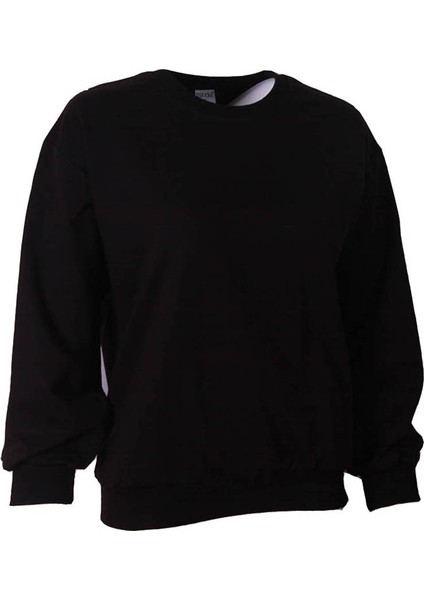 Siyah Kadın Sweatshirt Basic 2 fiyatları