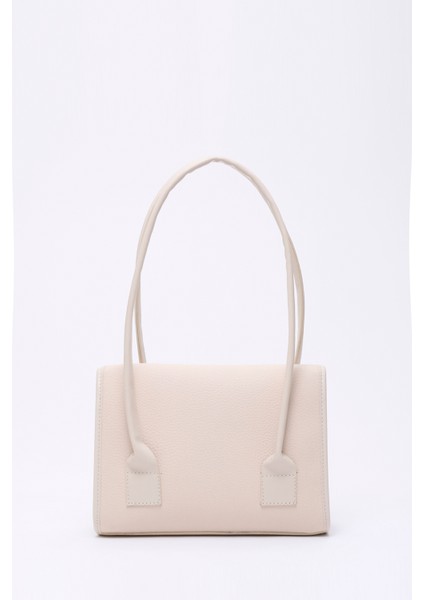 Krem SHK178 Suni Deri, Tek Bölmeli, Çıtçıtlı, El, Kol ve Omuz Çantası modelleri