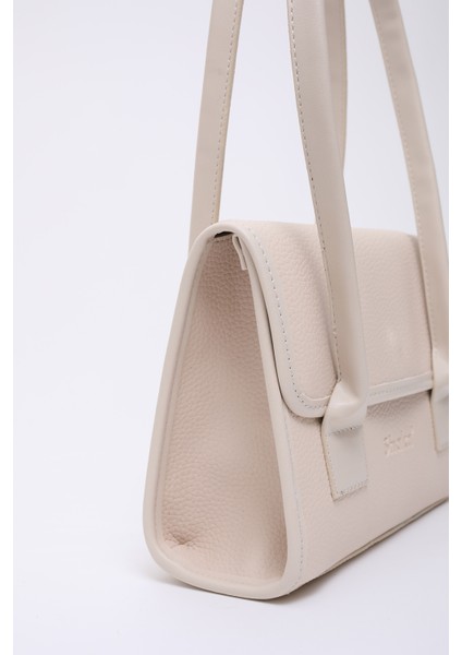 Krem SHK178 Suni Deri, Tek Bölmeli, Çıtçıtlı, El, Kol ve Omuz Çantası fırsatları