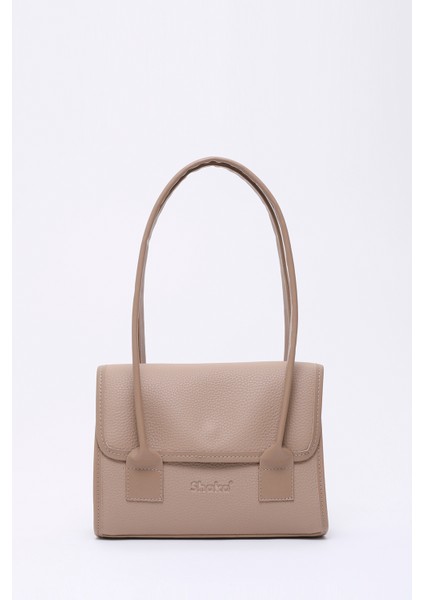 Vizon SHK178 Suni Deri, Tek Bölmeli, Çıtçıtlı, El, Kol ve Omuz Çantası