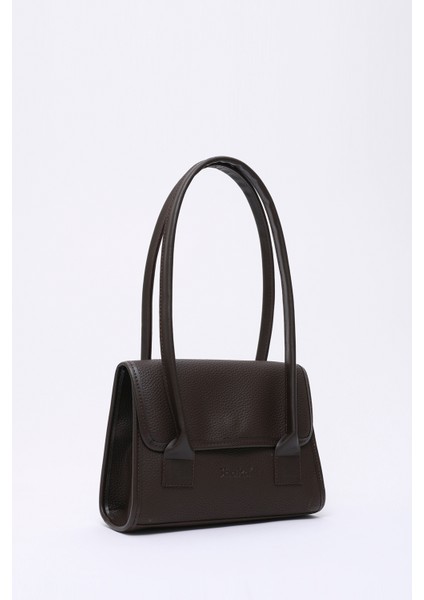 Kahve Rengi SHK178 Suni Deri, Tek Bölmeli, Çıtçıtlı, El, Kol ve Omuz Çantası fiyatları