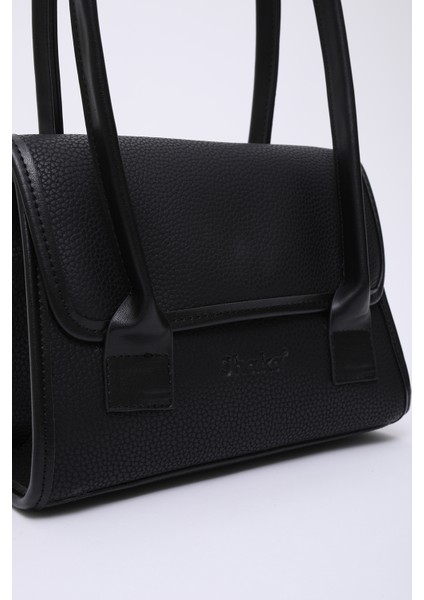 Siyah SHK178 Suni Deri, Tek Bölmeli, Çıtçıtlı, El, Kol ve Omuz Çantası indirimleri