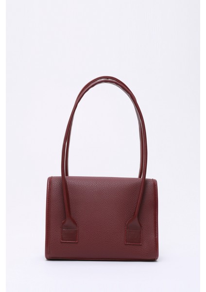 Bordo SHK178 Suni Deri, Tek Bölmeli, Çıtçıtlı, El, Kol ve Omuz Çantası modelleri