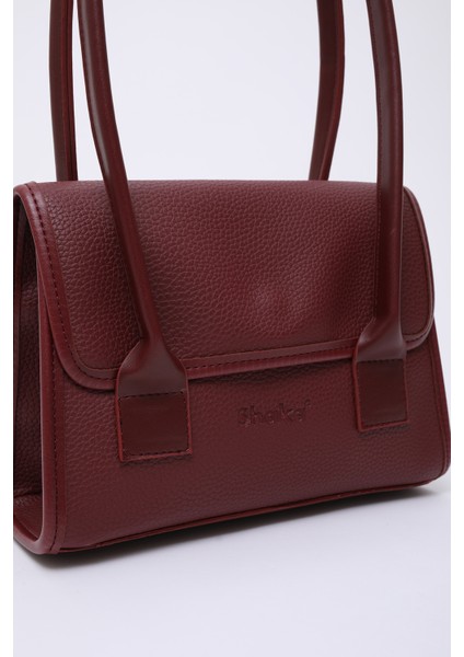 Bordo SHK178 Suni Deri, Tek Bölmeli, Çıtçıtlı, El, Kol ve Omuz Çantası indirimleri