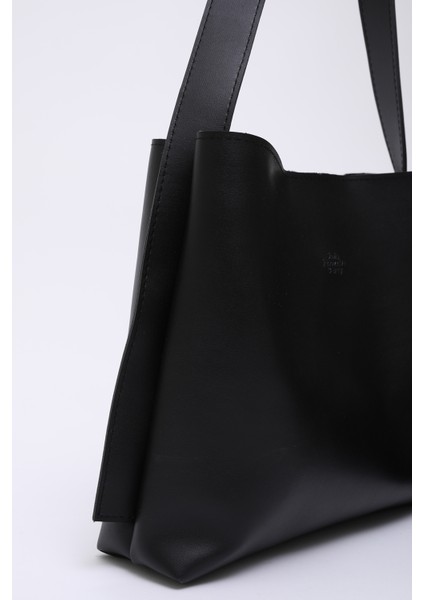 Siyah SHK179 Suni Deri, Tek Bölmeli, Çıtçıtlı, Makyaj Çantalı El, Kol ve Omuz Çantası indirimleri