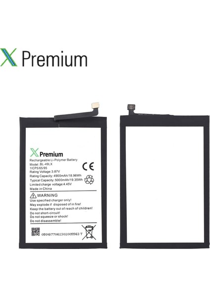 Xpremium Infinix Hot 20 (BL-49LX) Batarya – 5000 Mah Süper Yüksek Kapasiteli Güçlendirilmiş Pil modelleri