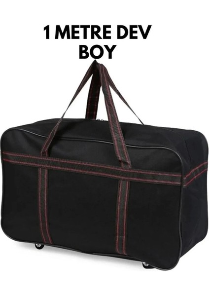 Hurç Çantası Seyahat Tekerlekli Battal Boy Kumaş