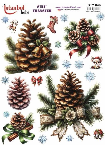 Istanbul Hobi Yılbaşı Temalı Sulu Transfer STY046 (25X35)