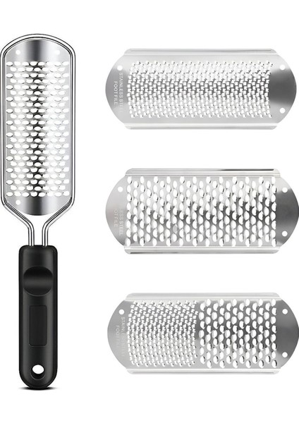 3 Yedek Başlıklı Topuk Rendesi Seti