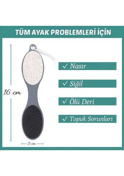 4 In 1 Set Ayak Bakım Seti | Topuk Törpüsü, Rendesi, Fırçası ve Ponza Taşı ile modelleri