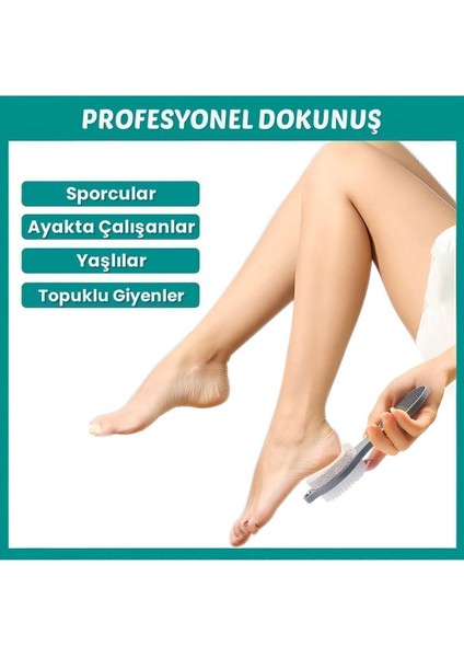 4 In 1 Set Ayak Bakım Seti | Topuk Törpüsü, Rendesi, Fırçası ve Ponza Taşı ile fırsatları