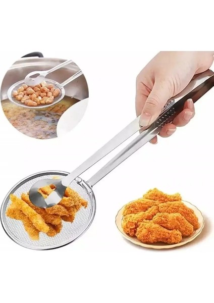 Maşalı Kevgir - Kızartma Maşası - Kızartma Süzgeci Multi 2 Adet 722024 fırsatları