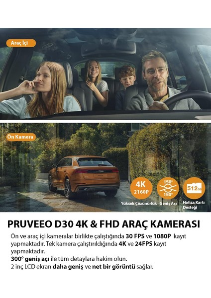D30 Wı-Fı 4K Arac Kamerası fiyatları
