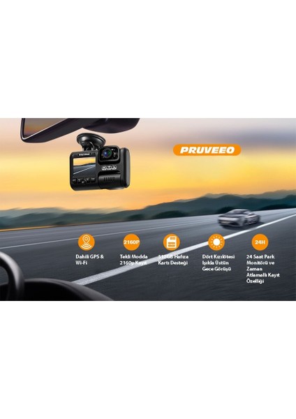 D30 Wı-Fı 4K Arac Kamerası modelleri