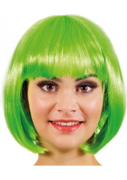 Yeşil Parti Peruğu Kısa Küt Saç fiyatları