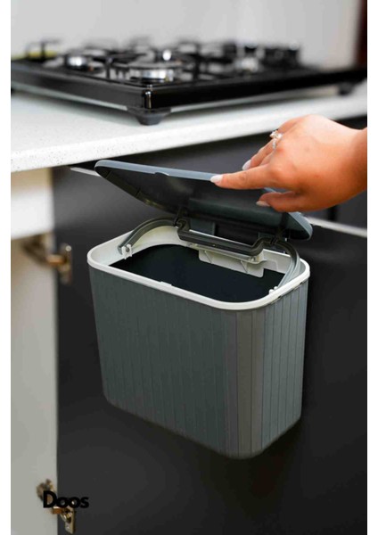 Mutfak Dolabı Asmalı Çöp Kovası 15LT Şık Kullanışlı