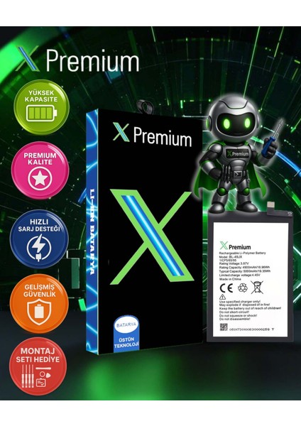Xpremium Infinix Hot 12 Play Batarya – 5000 Mah Süper Yüksek Kapasiteli Güçlendirilmiş Pil