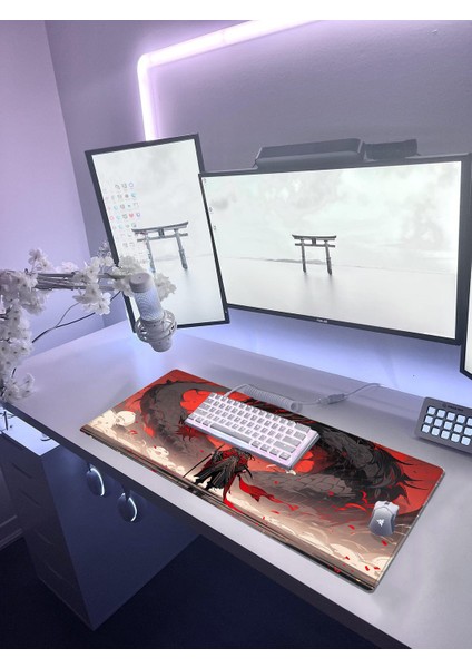 Pro Gaming Mouse Pad 70X30 Samurai Mouse Pad Xl Büyük Oyuncu Mousepad Kenar Dikişli Yıkanabilir Speed Mause Pad modelleri
