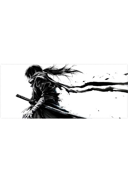 Pro Gaming Mouse Pad 70X30 Samurai Mouse Pad Xl Büyük Oyuncu Mousepad Kenar Dikişli Yıkanabilir Speed Mause Pad