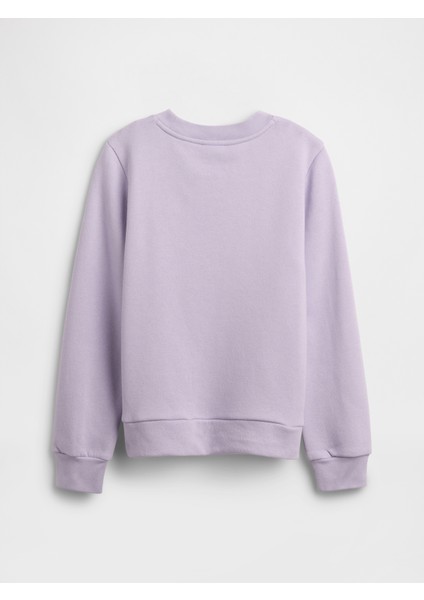 Kız Çocuk Mor Gap Logo Sweatshirt modelleri