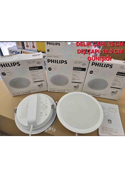 Phılps 17W 3000K Essential Downlight LED Spot indirimleri