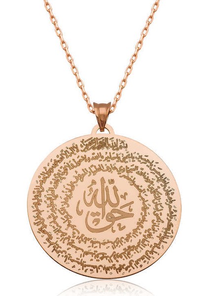 ​gümüş Rose El Hakkanî Mührü Bayan Kolye