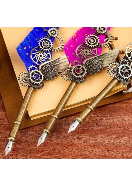 Tüylü Mürekkepli Divit Kalem Seti fiyatları