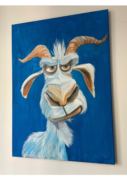 Yağlı Boya Keçi Tablosu | 50×70 cm