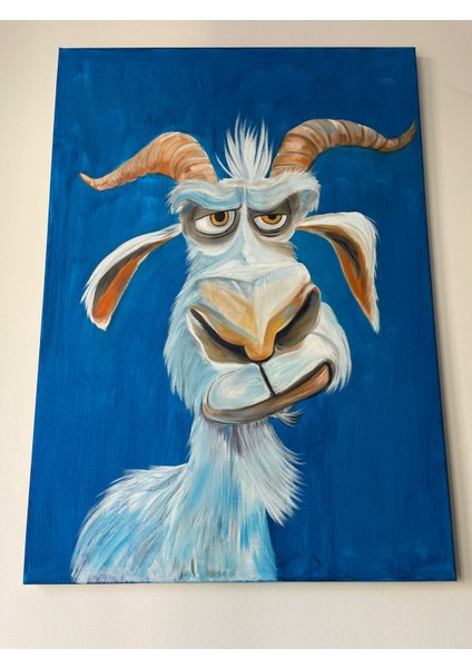 Yağlı Boya Keçi Tablosu | 50×70 cm fırsatları