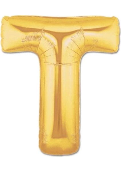 T Harf Folyo Balon Altın Renk 40 Inç fiyatları