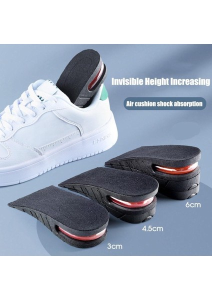 Unisex Ortopedik 5 cm Boy Uzatıcı Tabanlık Hava Yastıklı Spor Ayakkabı Tabanlığı Gizli Yükseltici modelleri