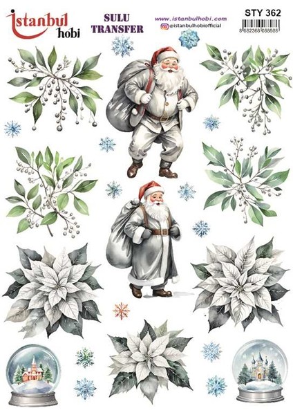 Istanbul Hobi Yılbaşı Temalı Sulu Transfer STY362 (25X35)