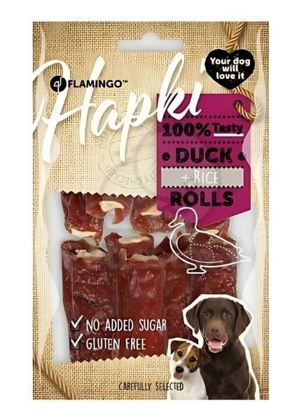 Hapki Rolls Ördekli ve Pirinçli Köpek Ödül Maması 85 gr