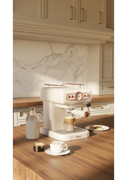 Espresso Latte Cappuccino Kahve Makinesi Süt Köpürtücülü 20BAR Basınçlı 1,2lt Em-01 Ristretto fiyatları