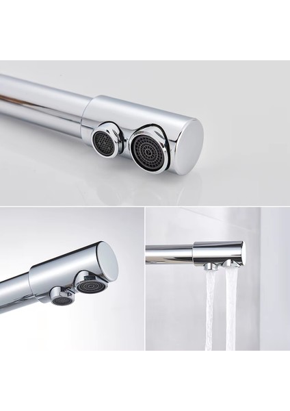 Arıtma, Sıcak, Soğuk Çıkışlı 3 Yollu Krom Lüx Arıtmalı Eviye Mutfak Bataryası Musluğu Köşe Borulu Arıtıcı Musluğu - %100 Pirinç, Paslanmaz, Ağır Sarı Gövde fırsatları