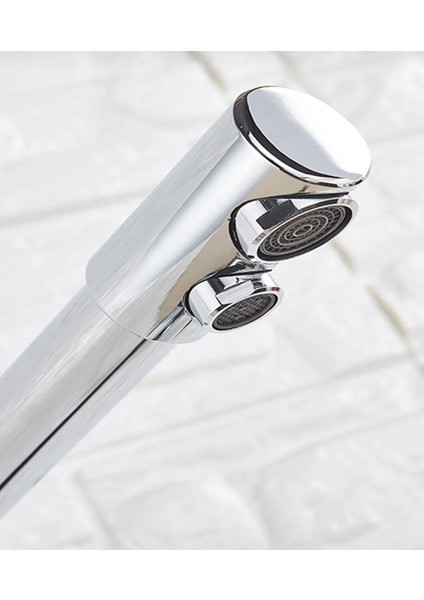 Arıtma, Sıcak, Soğuk Çıkışlı 3 Yollu Krom Lüx Arıtmalı Eviye Mutfak Bataryası Musluğu Köşe Borulu Arıtıcı Musluğu - %100 Pirinç, Paslanmaz, Ağır Sarı Gövde