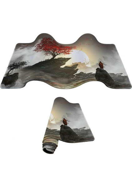 Pro Gaming Mouse Pad 70X30 Samurai Mouse Pad Xl Büyük Oyuncu Mousepad Kenar Dikişli Yıkanabilir Speed Mause Pad fiyatları