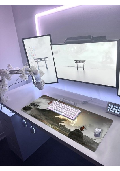 Pro Gaming Mouse Pad 70X30 Samurai Mouse Pad Xl Büyük Oyuncu Mousepad Kenar Dikişli Yıkanabilir Speed Mause Pad modelleri